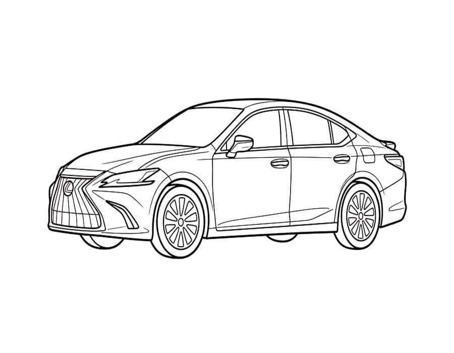 Nakreslete Lexus prostý omalovánka