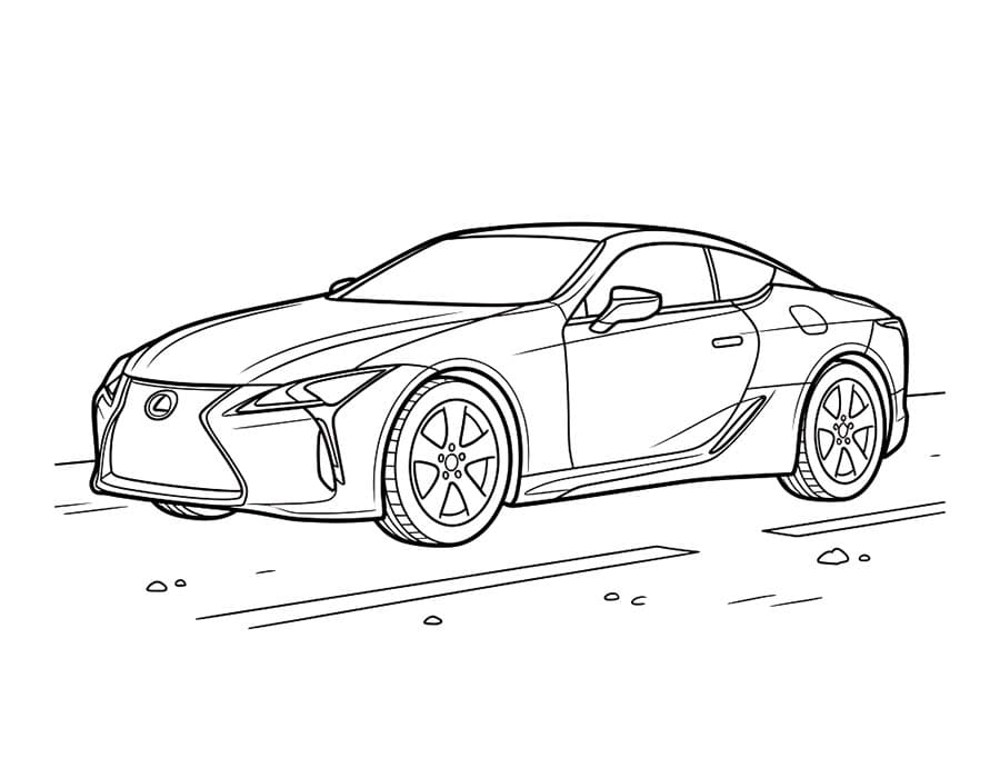 Nakreslete Lexus snadný omalovánka