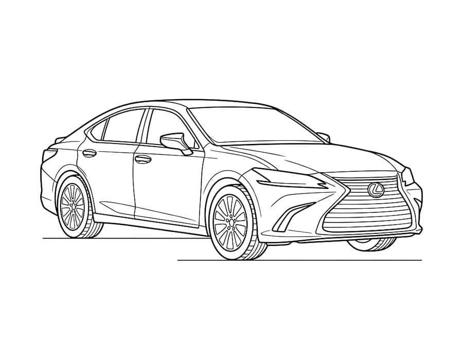 Nakreslete Lexus tisknutelné omalovánka