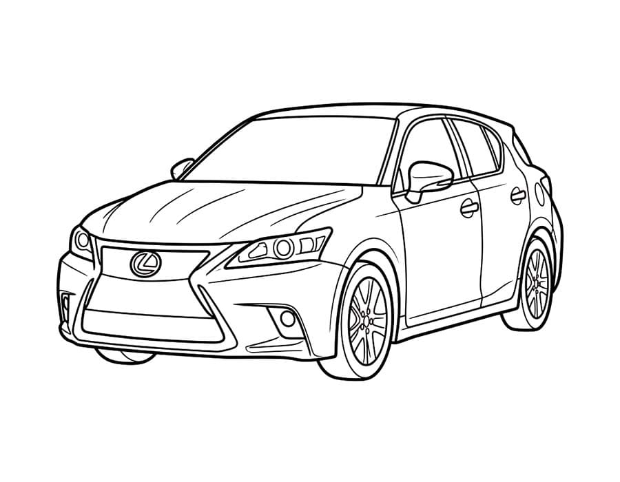 Nakreslete Lexus základní omalovánka