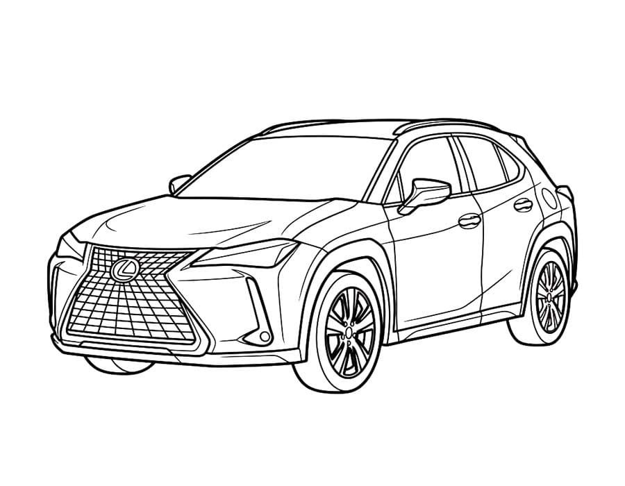 Nakreslete Lexus zdarma základní omalovánka
