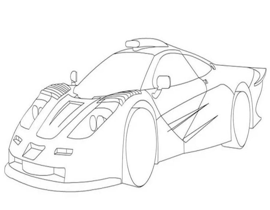 Nakreslete McLaren k vytisknutí zdarma omalovánka