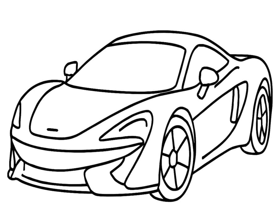 Nakreslete McLaren k vytisknutí omalovánka