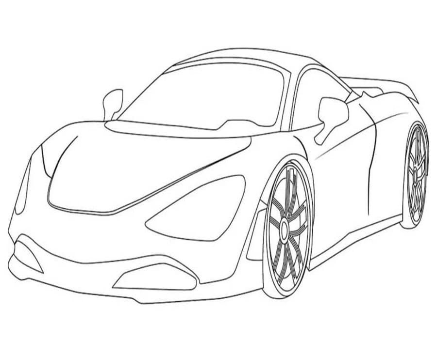 Nakreslete McLaren pro děti omalovánka