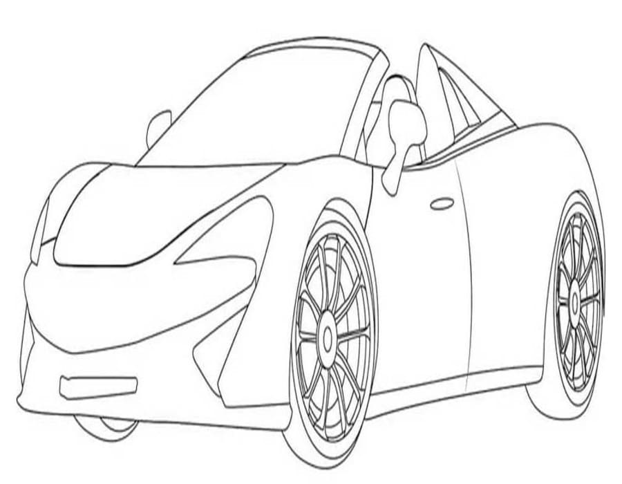 Nakreslete McLaren snadný tisknutelné omalovánka