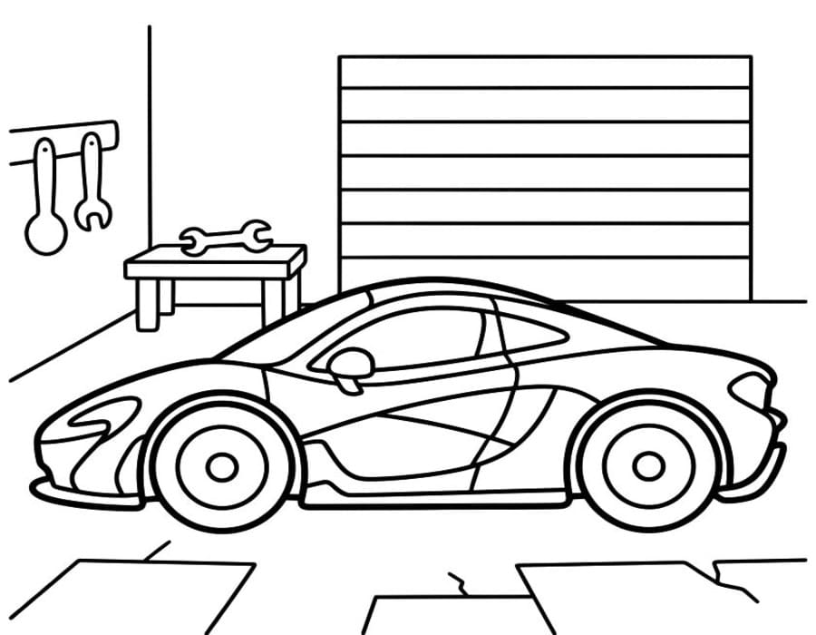Nakreslete McLaren tisknutelné omalovánka