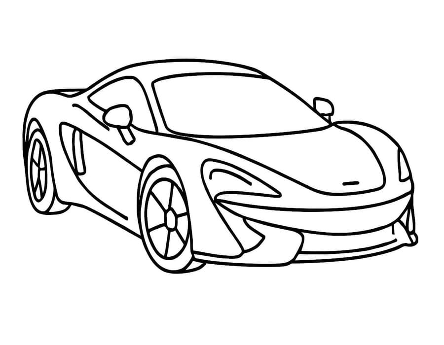 Nakreslete McLaren zdarma základní tisknutelné omalovánka