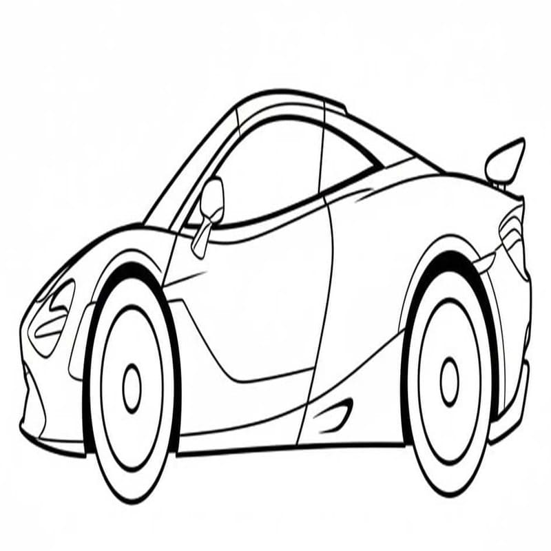 Nakreslete McLaren zdarma omalovánka