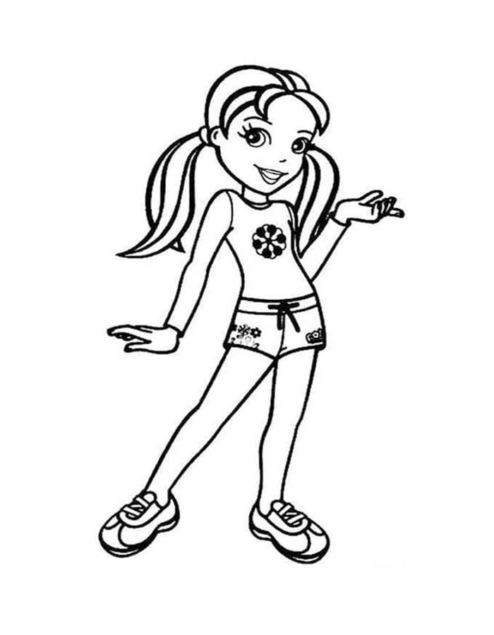 Nakreslete Polly Pocket tisknutelné omalovánka