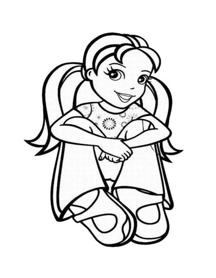 Nakreslete Polly Pocket zdarma snadný omalovánka