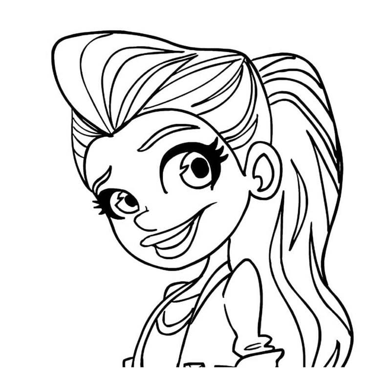 Nakreslete Polly Pocket zdarma základní omalovánka