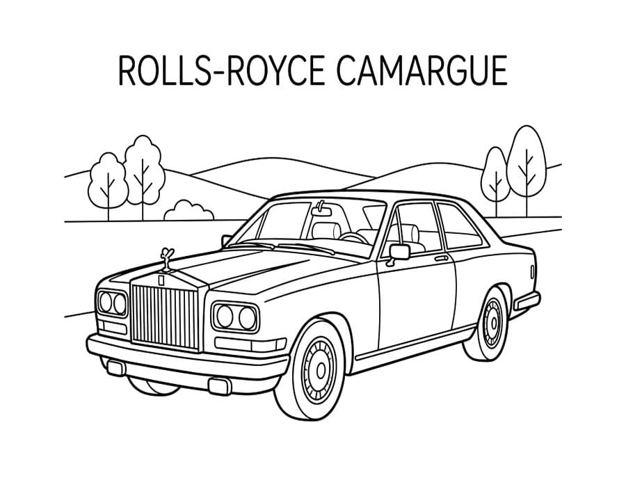 Nakreslete Rolls Royce snadný omalovánka