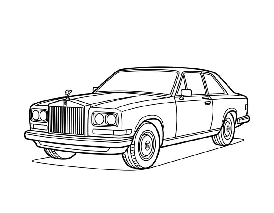 Nakreslete Rolls Royce zdarma omalovánka