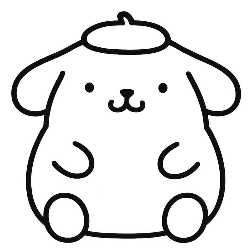 Nakreslete Sanrio k vytisknutí zdarma omalovánka