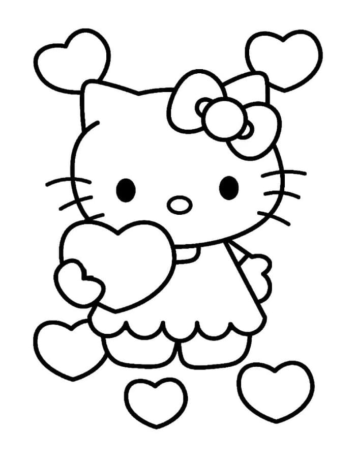 Nakreslete Sanrio zdarma pro děti omalovánka
