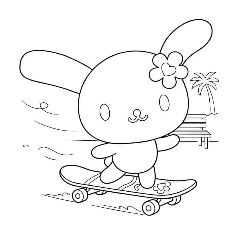 Nakreslete Sanrio zdarma snadný tisknutelné omalovánka