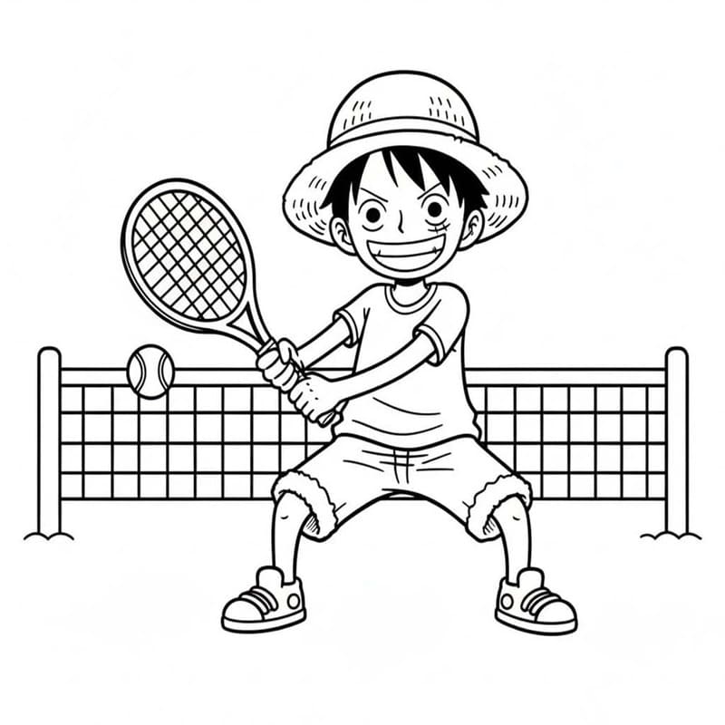 Nakreslete Tenis k vytisknutí zdarma omalovánka