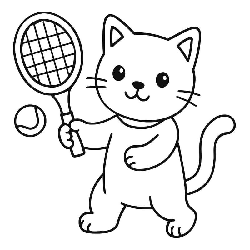 Nakreslete Tenis pro děti omalovánka