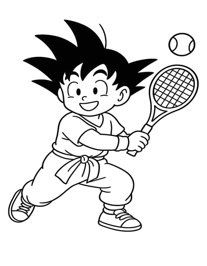 Nakreslete Tenis prostý omalovánka