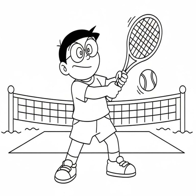 Nakreslete Tenis tisknutelné omalovánka