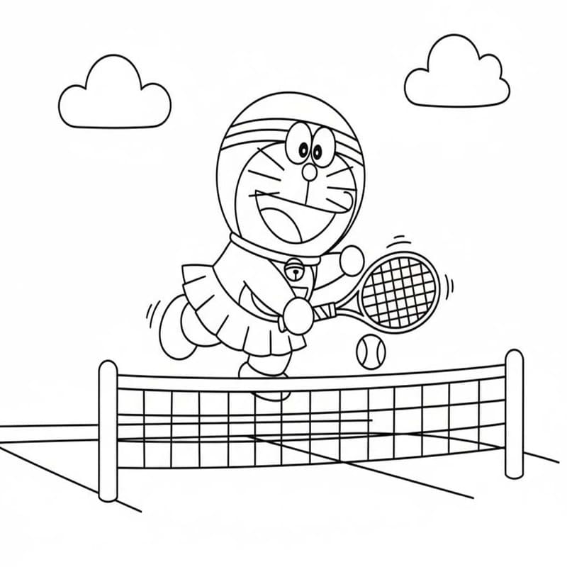 Nakreslete Tenis základní omalovánka