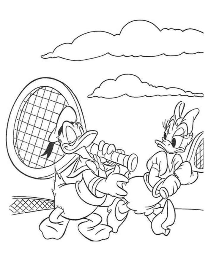 Nakreslete Tenis zdarma prostý tisknutelné omalovánka