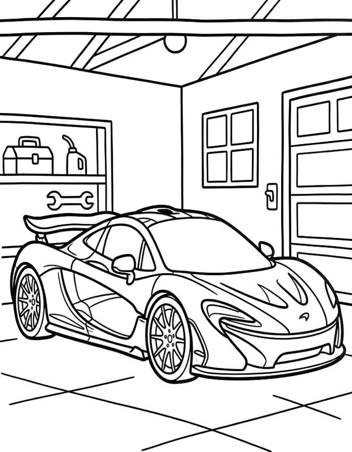 Obraz McLaren zdarma tisknutelné omalovánka