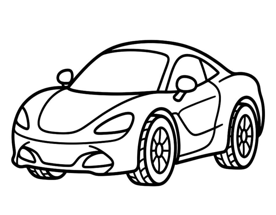 Obraz McLaren zdarma omalovánka