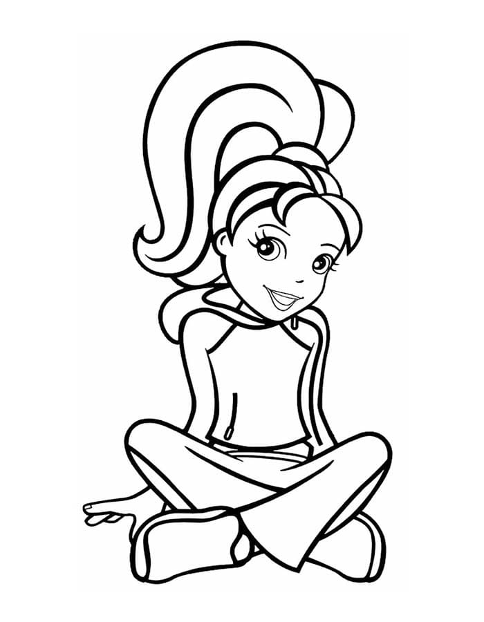 Obraz Polly Pocket zdarma omalovánka