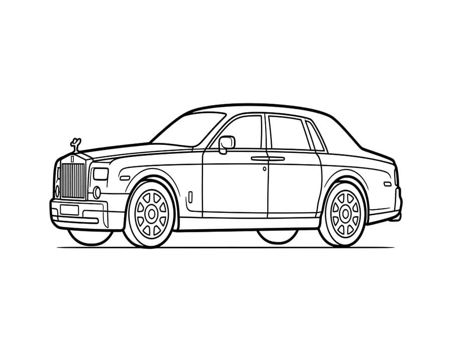 Obraz Rolls Royce zdarma omalovánka