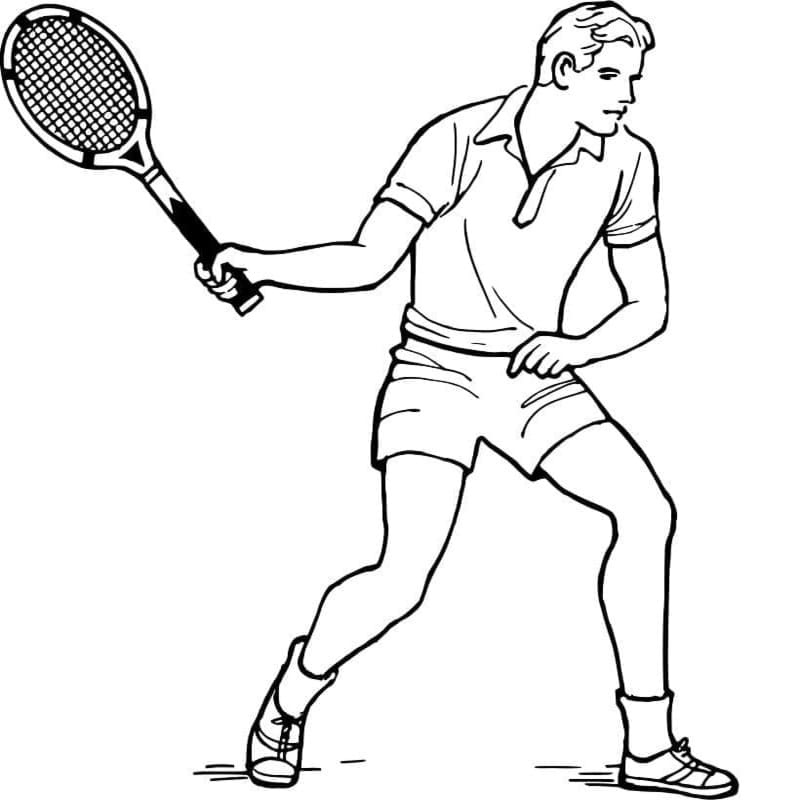 Obraz Tenis zdarma omalovánka