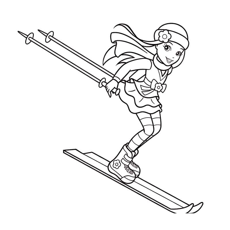 Polly Pocket snadný tisknutelné omalovánka