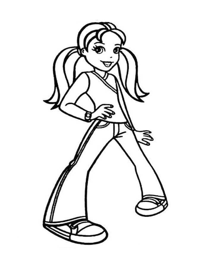 Polly Pocket tisknutelné omalovánka