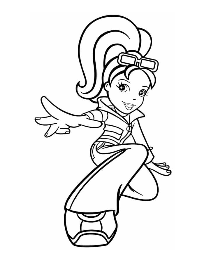 Polly Pocket základní tisknutelné omalovánka