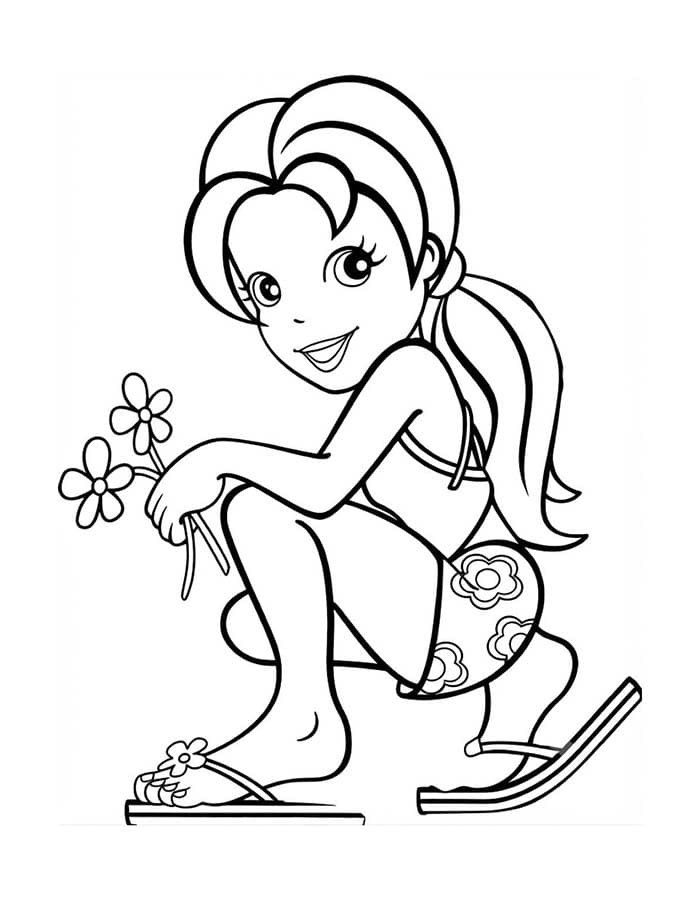 Polly Pocket zdarma snadný omalovánka