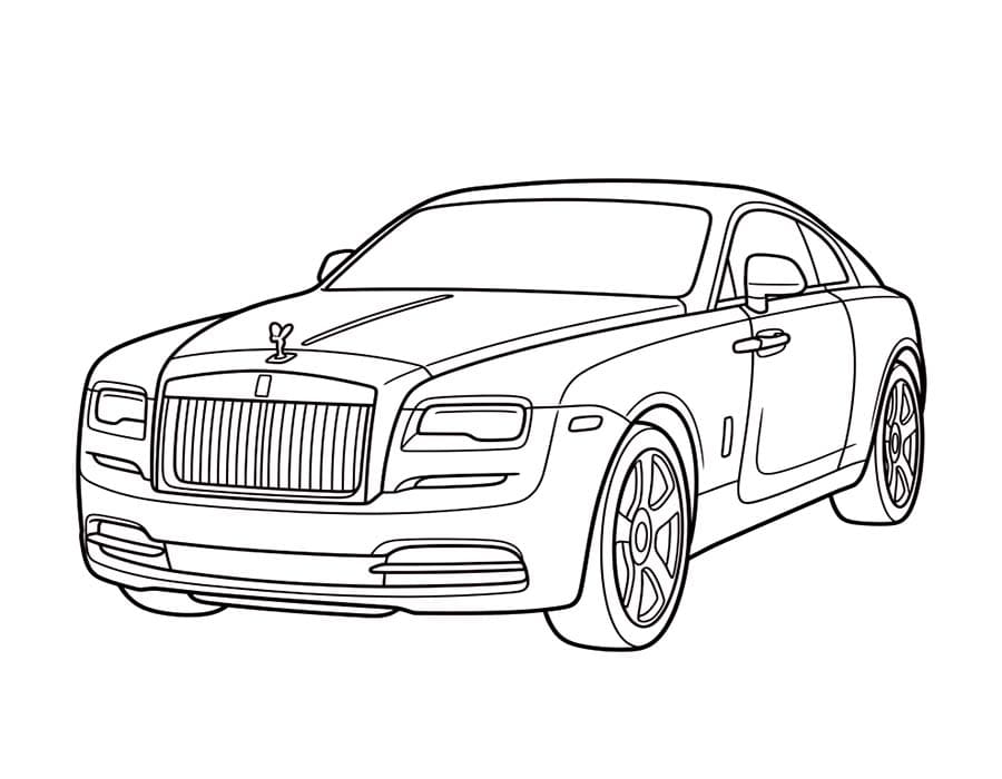 Rolls Royce zdarma základní omalovánka