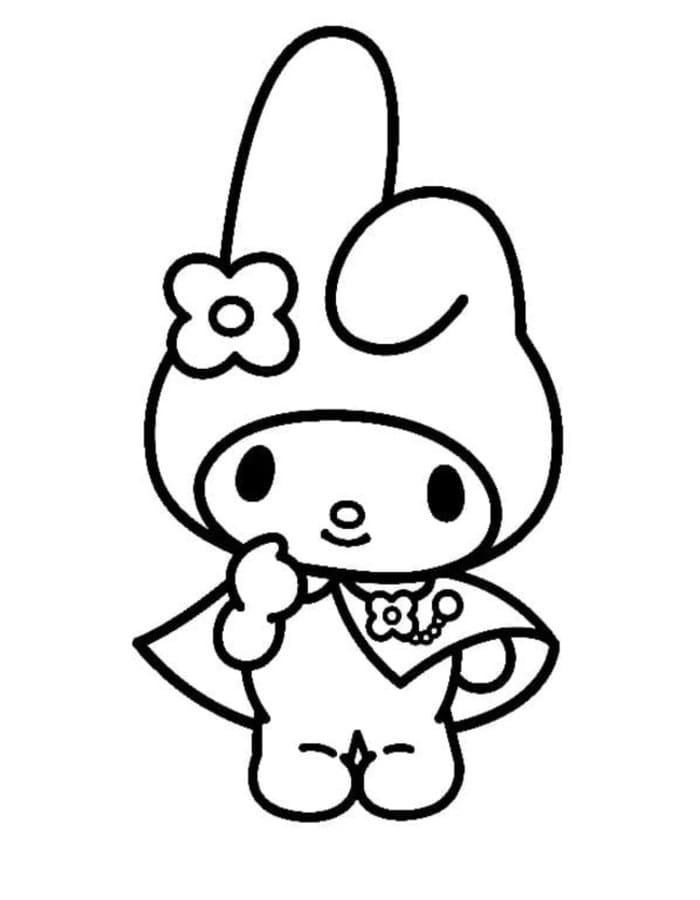 Sanrio k vytisknutí omalovánka