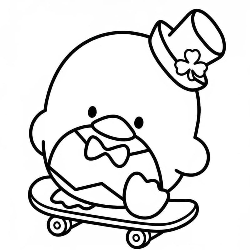 Sanrio snadný tisknutelné omalovánka