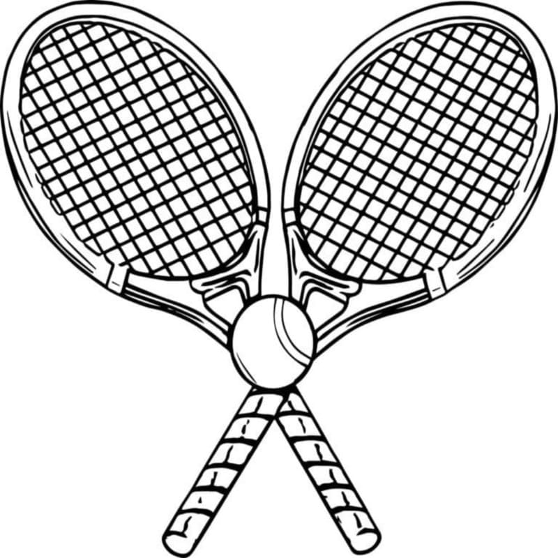 Tenis pro děti omalovánka