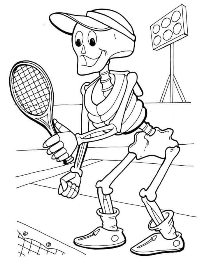 Tenis zdarma základní omalovánka