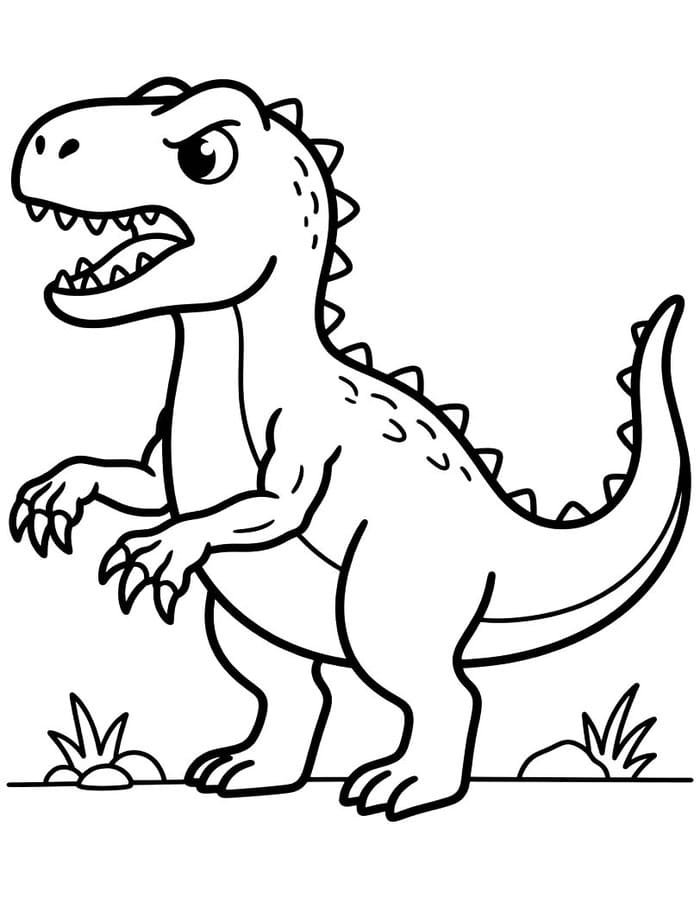 Allosaurus zdarma základní omalovánka