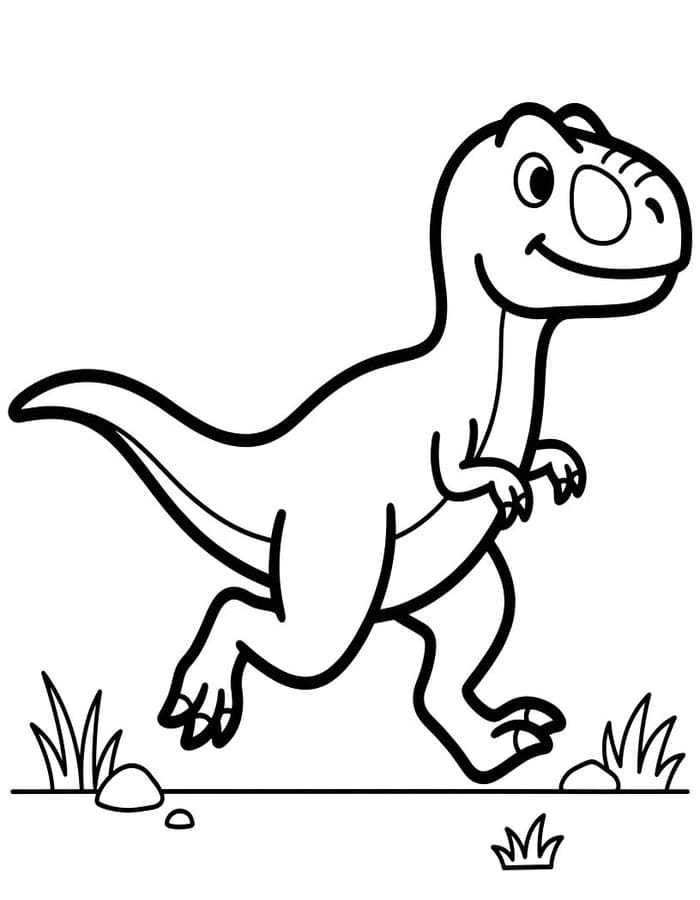 Allosaurus zdarma omalovánka