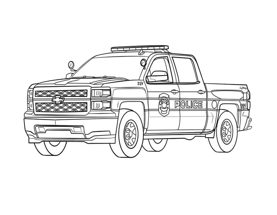 Chevrolet k vytisknutí omalovánka