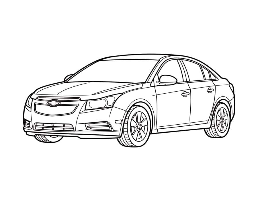 Chevrolet pro děti omalovánka