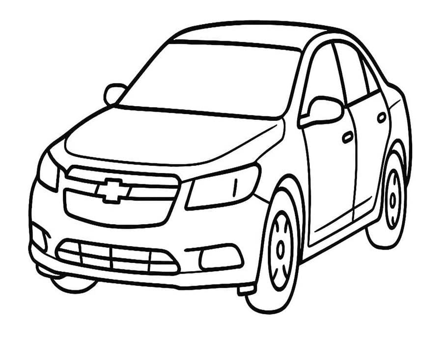 Chevrolet tisknutelné omalovánka