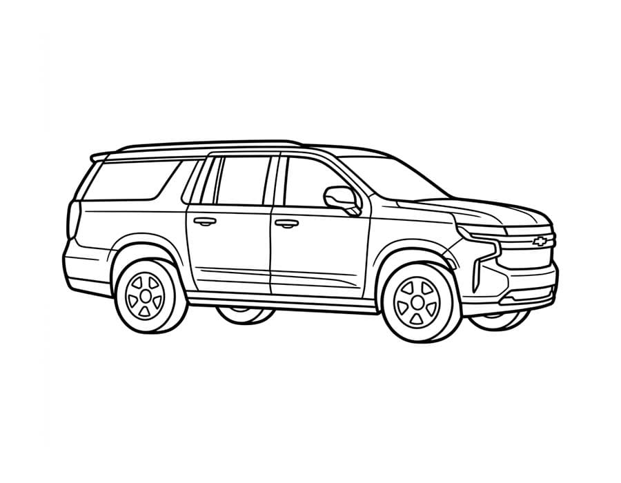 Chevrolet zdarma pro děti omalovánka