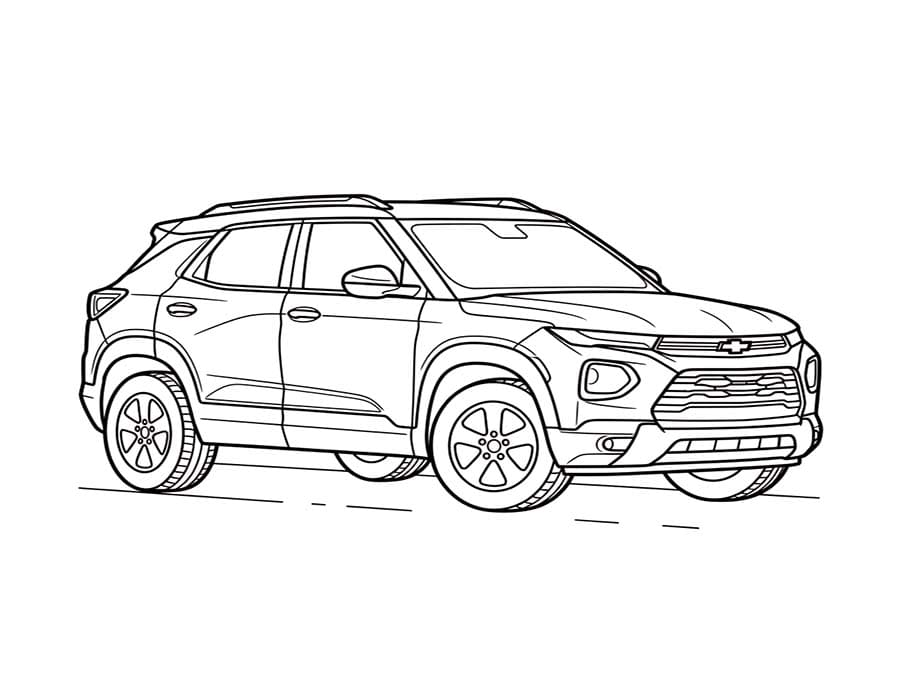 Chevrolet zdarma tisknutelné pro děti omalovánka