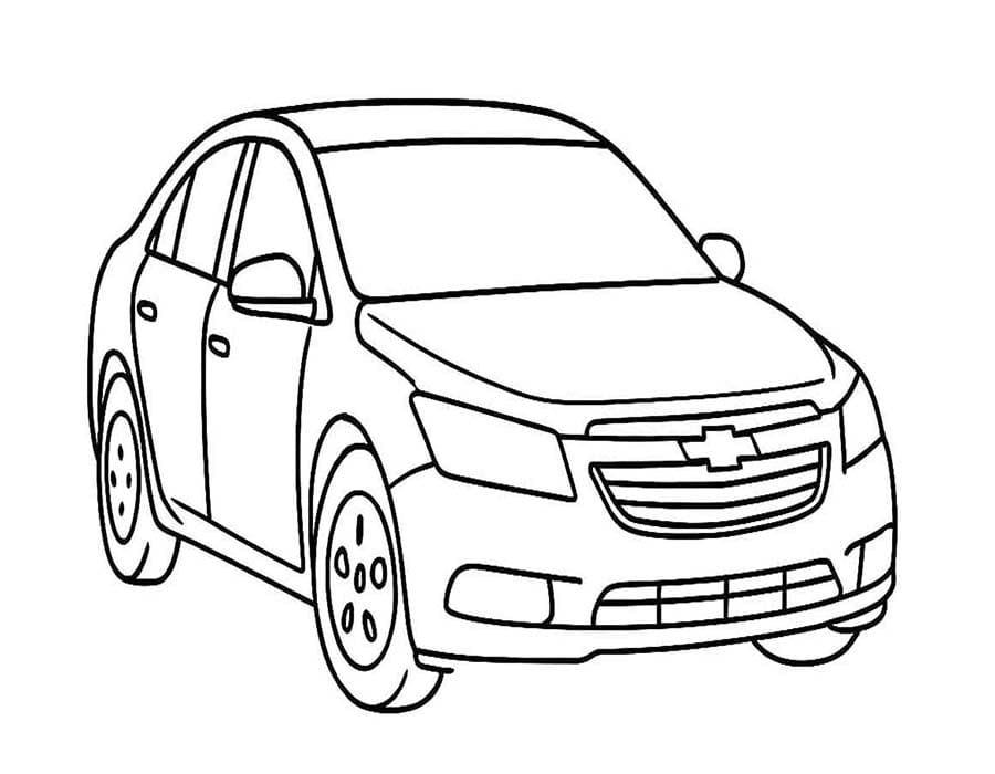 Chevrolet zdarma omalovánka