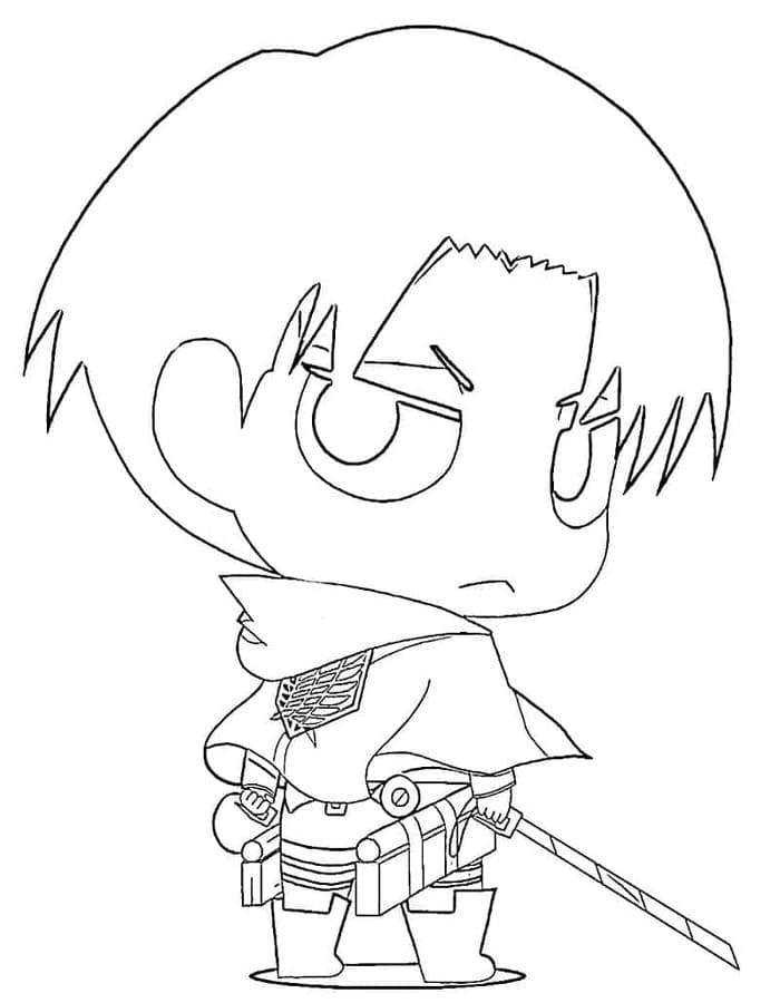 Chibi zdarma omalovánka