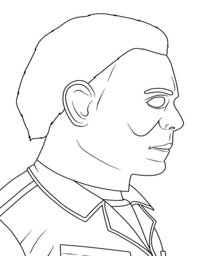 Michael Myers tisknutelné pro děti omalovánka